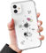 ZTOFERA Durchsichtige Hülle Kompatibel mit iPhone 11, Ultra Dünn Transparent Silikon Case Stoßfest Schutzhülle mit Planet Stern Astronaut Muster Mädchen Handyhülle für iPhone 11, Flying Astronaut