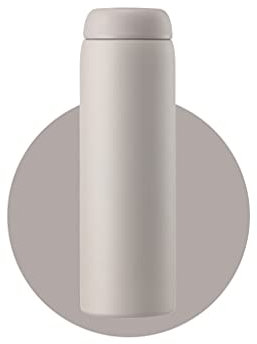 QHLOM Boca Ancha 316 Botella de Agua de Acero Inoxidable con conservación de Calor a Prueba de Fugas Una Variedad de Colores Disponibles (Color : Gris, tamaño : 380ml)