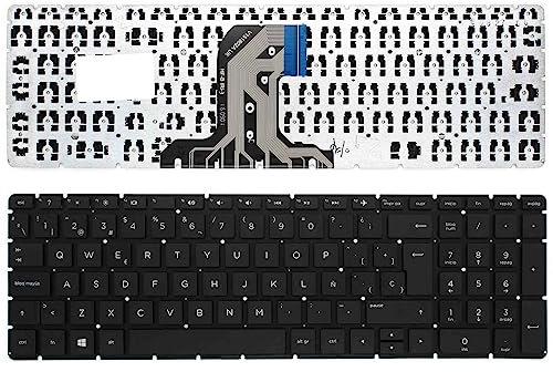 PORTATIL MOVIL - Teclado Compatible con HP 250 G4 250 G5 255 G4 255 G5 256 G5 PK131EM2A09 Teclas Recambio Keyboard Replacement Piezas Renovar Interior Laptop PC Computadora Fácil