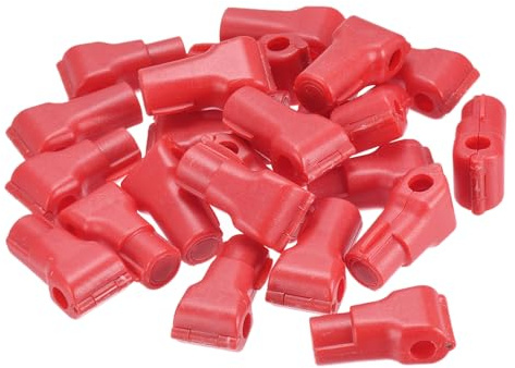 sourcing map Móvil Teléfono Antirrobo Gancho Bloqueo 5mm Rojo Paquete de 50 | Minorista Tienda Supermercado Especial Magnético Pantalla Estante Bloqueo Clavija Gancho