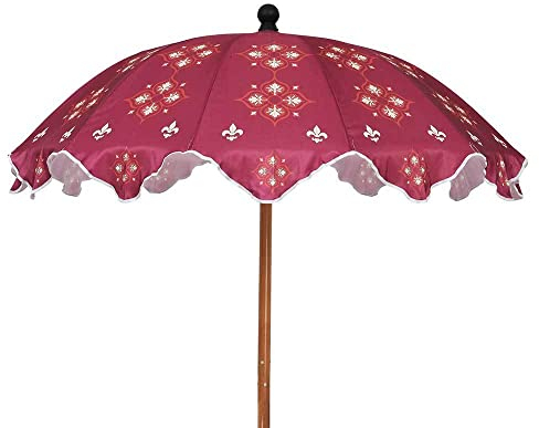 zeitzone Sonnenschirm Lilie Pink Gartenschirm Terrassenschirm Sonnenschutz Ø 140cm