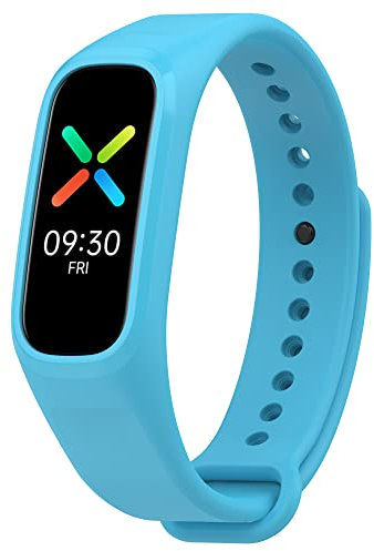BoLuo Bracelet de Montre pour Oppo Band/Oppo OnePlus Band, Silicone Bracelets de Montre Armband Strap Watchband Remplacement avec fermoir Sangle pour OPPO Band/Oppo OnePlus Band (bleu ciel)