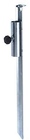 Parasol Holder Ground Spike Heavy Duty Metal Beach Umbrella Holder Stand Garden Ground Parasol Anchor Soil Sand Patio Heavy Duty Ground Spike Base Adjustable 12-32mm
