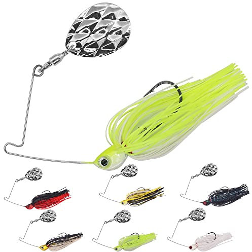 Mini-Spinner-Köder zum Barschangeln, Colorado-Spinnerbait-Top-Wasser-Angelköder, Mikro-Spinner, kleine Wasser-harte Köder, Pfanne, Fischköder, Crappie-Köder-Sets, 0,3 g