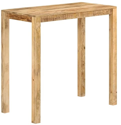 vidaXL Bartisch Bistrotisch Bartresen Stehtisch Tresentisch Partytisch Holztisch Beistelltisch Tisch Bar Bistro 112x55x108cm Massivholz Mango
