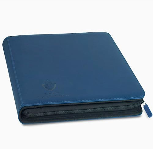 Card Guardian - Premium Zip Heftmappe - 12 Fächer Sammelkarten Trading Cards Mappe - 480 Fächer mit Seitenöffnung für Spielkarten (Blau)