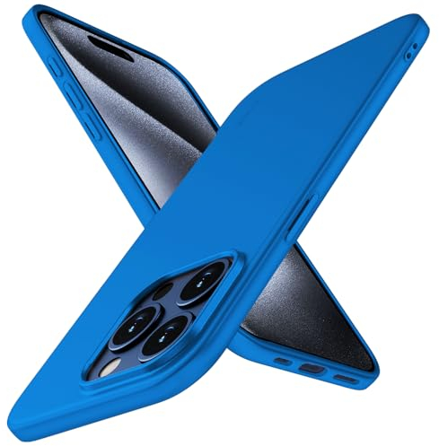 X-level für iPhone 15 Pro Max Hülle, [Guardian Serie] Soft Flex TPU Case Ultradünn Handyhülle Silikon Bumper Cover Schutz Tasche Schale Schutzhülle Kompatibel mit iPhone 15 Pro Max - Blau