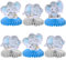 SYKYCTCY 6 Stück Blau Elefant Tischdeko It's a Boy Baby Dusche Tischdeko Geburtstag Elefant Thema Wabe Dekorationen für Geschlecht Reveal Baby Dusche Geburtstag Party Tischdekoration Zubehör