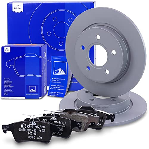 ATE Bremsenset Hinterachse inkl. Bremsscheiben hinten Ø 271 mm voll und | Kompatibel mit: FORD FOCUS III, FOCUS III Kasten/Kombi, FOCUS III Kasten/Schrägheck, FOCUS III Stufenheck, FOCUS III Turnier