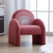 chairus Canapé 1 Place pour Enfant Fauteuil en Fausse Fourrure pour Salon Modern Chaise Rembourrée (Rose)
