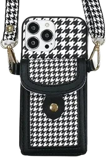 Telfo Handyhülle mit Band RFID Kartenhalter handyhülle iPhone Band Ring Ständer Case für Frauen (iPhone 13)