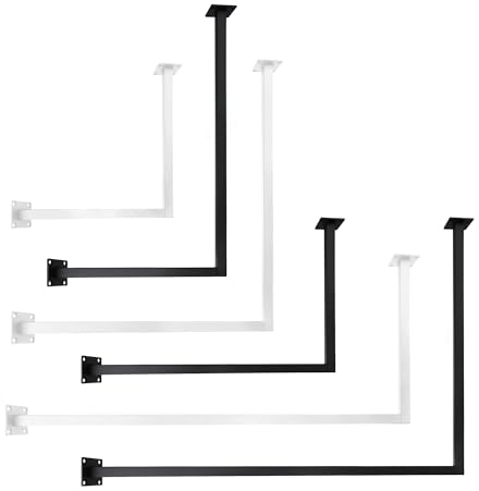 Natural Goods Berlin 1x Kleiderstange schwarz ÜBERECK Deckenmontage 60x90cm - Garderobenstange L-Form für Flur, Bad oder Küche - Eckgarderobe aus rostfreiem Metall im minimalistischen Design