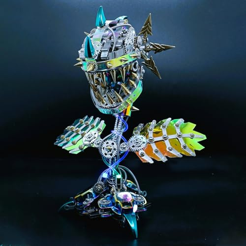 Metalkitor Chom-per 3D-Metall-Puzzles für Erwachsene, mechanische Montage-Modell, Schreibtischdekoration, Geschenke für Halloween (770+ Stück)