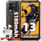 Blackview BV4800 Outdoor Handy 4GB+32GB/1TB TF, 5180mAh, 6.56'' HD+ Android 13 Outdoor Smartphone Ohne Vertrag, IP69K Baustellenhandy Günstig, 13MP+5MP Kamera, Dual 4G SIM/IP68/GPS