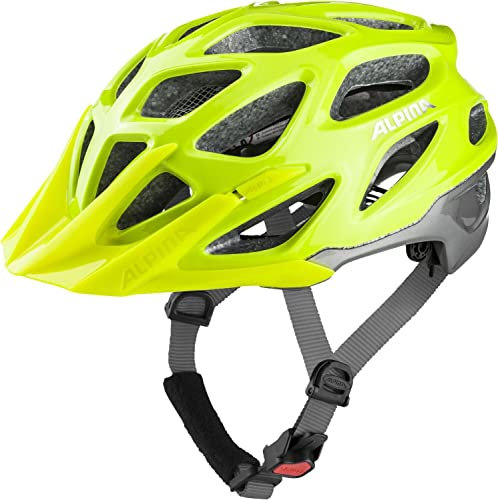 ALPINA Mythos 3.0 LE - Leichter und gut belüfteter Fahrradhelm für Erwachsene, Individuell anpassbar, für optimalen Komfort und Schutz, be Visible-Silver Gloss, S (52-57cm)