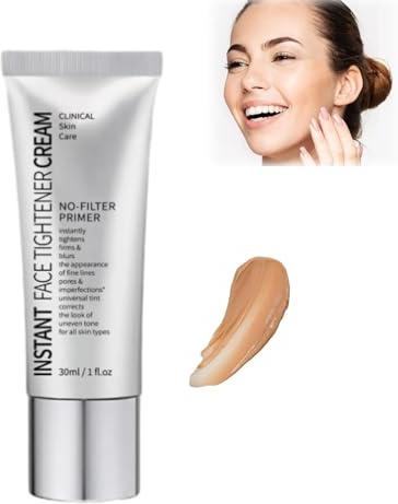 LXCJZY Face Tightener No-Filter Primer,Instant Tightener No-Filter Primer,Face Blurring Primer for Face Before Makeup,Skin Tightener Primer Face Makeup,Make yourself more beautiful (1pcs, 30ml)