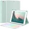 OYEEICE Anti-Falloff Keycap Keyboard Case for iPad 9th/ 8th/ 7th Generation 10.2 Inch, Enlarged Keycap Keyboard for iPad Pro 10.5 /iPad Air 3rd Gen (Green, classic style)
