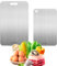 2 Pièces Planche à Découper en Titane, Nouvelle Planche à Découper en Titane Multifonction 2025, Planche à Découper Double Face en Titane de Qualité Alimentaire, pour Garantir le Goût Original
