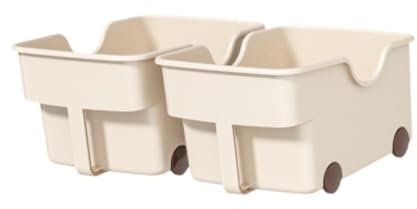 Folpus 2 organizadores de Cocina con Ruedas, contenedores para armarios y frigorífico