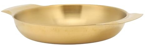 Sartén de Doble Oreja, Paellera, Uso Prolongado, Dorado para Camping y Restaurante (Grande)