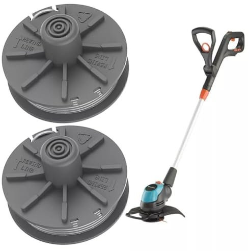 FRTmvg Rasentrimmer-Ersatzfadenspule für Easy Cut400 5307-20 5344 Trimmer Gardena, einfache Installation, 2 Stück