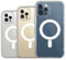 Magnetic Clear Case for iPhone 13, iPhone 14 Compatible with MagSafe Wireless Charging, Shockproof Protection, Classic Hybrid Transparent Non Yellowing Hard Back Phone Bumper Cover for iPhone 13/14