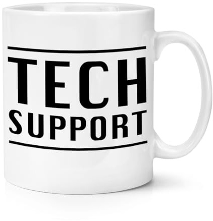 Tech Support 10oz Mug Cup Funny Joke Computer Gamer IT