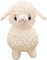 Alpaka Kuscheltier, Stand Alpaka Plüschtier, Alpaka Plüschtier Plushies Weiches Lammfellwolle Stofftier Lama Kissen Geschenk für Kinder Mädchen Jungen (32CM,Weiß)