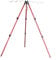 Besshepplo Fishing Rods Tripod Stand Rest, Sea Fishing Tripods Adjustable Fishing Rod Holder Aluminum Alloy Telescopic Rod Rests For Beach Sea Shore Fishing(B Red)