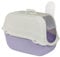 URBNLIVING Enclosed Cat Litter Box - Extra Large Hooded Tray with Filter, Scoop & Carry Handle - Easy Clean, Odor Control, Secure Flap Door for Cats, 8 Color Options