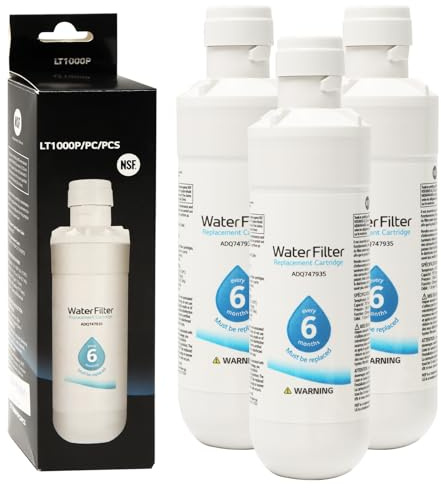 Kühlschrank Wasserfilter Ersatz für Kenmore9980,LT1000p Austauschbarer KühlschrankWasserfilter Ersatz,Refrigerator Water Filter fur Kuehlschranks,Geruchsfilter Ersatzteil für Luftnetz(3stück)
