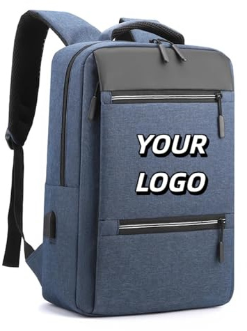 Custom Your Logo Business Laptop Backpack Large Capacity Travel Bag with Adjustable Shoulder Straps for School Outdoor Travel Color2,42X30X12CM