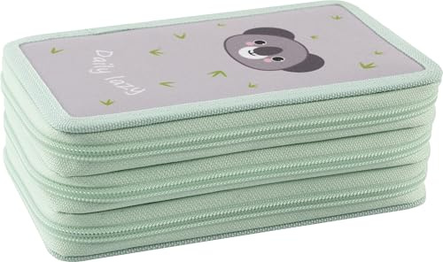 EBERHARD FABER 577476 - Astuccio a tre scomparti Koala, con 34 articoli di cancelleria, astuccio con 3 cerniere
