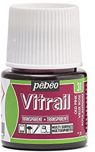 Pébéo 050031 Vitrail 1 Flacon Vieux Rose 45 ML