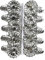 Christbaum Kerzenhalter zum Anclipsen, 10-er Packung, silber, Baumkerzen