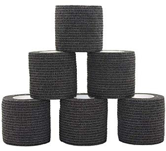 NT First Step Cohesive Bandage 5cm x 4.5m (Black, Box of 6)