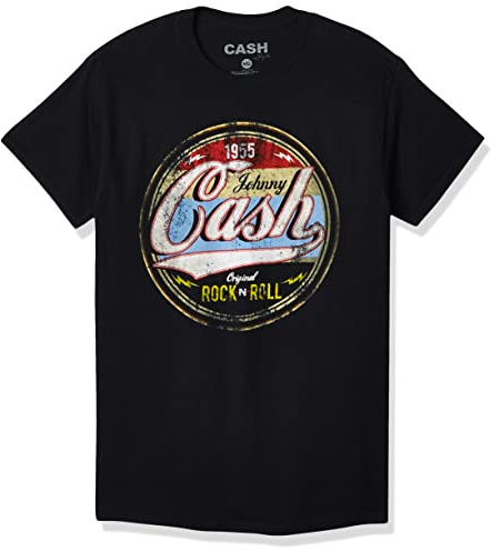 Johnny Cash Herren Original Rock and Roll T-Shirt T-Shirt
