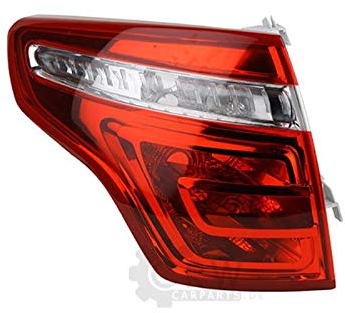 Diederichs Rückleuchte Heckleuchte links, äusserer Teil für CITROEN C4 PICASSO 02/07-08/10, Rot, Erstausrüsterqualität, Rechtsverkehr