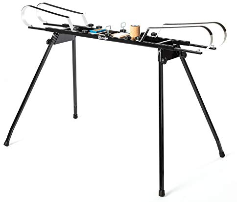 XCMAN Werkzeugbank für Langlauf Waxing Ski Spanner,klappbar für unterwegs, Verstellbares Wachsprofil, Länge 119 bis 200 cm, Eisen