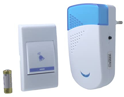 LEDLUX Campanello Senza Fili,Campanello Wireless Da Casa, 220V Con Spina EU, 80 Metri Di Portata (A8603)