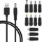 Câble d'Alimentation USB vers DC 1 Pcs Convertisseur Universel 5V avec 11 Pcs Connecteurs 1m Câble de Charge Interchangeable Adaptateur pour Caméra Tablette PC Téléphone Lampe