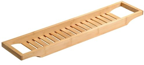 KESPER 92257 Badewannenablage aus FSC-zertifiziertem Bambus/Ablage für Badutensilien
