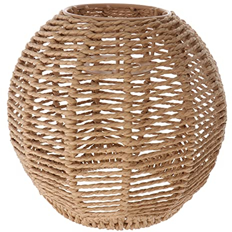 Seil Lampenschirm Hand Gewebt Hängenden Lampe Schatten Licht Schatten Abdeckung Dekorative Lampe Shades für Cafe Bar Restaurant Schlafzimmer Wohnzimmer Zimmer Deocr