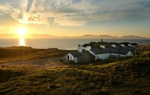 LHJOYSP 1000 piece jigsaw puzzle,natural beauty,Wales,England,Anglesey County,75x50cm