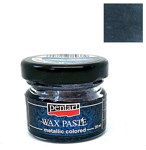 Zita´s Creative Wachspaste metallic 20ml - Graphit. Metallfarbe, Bastelfarbe, Acrylfarbe