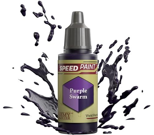 The Army Painter Speedpaint Purple Swarm 2.0, Single Modellbau Acrylfarbe 18ml Einschichtige Lackierlösung Für Fantasy Tabletop Miniatures Like Warhammer 40k Figuren und DnD Miniatures