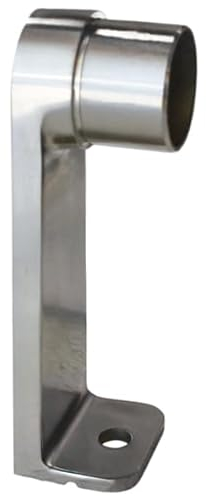 Abstandhalter einseitig, für Rundrohr Ø 42,4x2,5 Edelstahl V2A Fitting Rohrendstück Fussstütze Stüze Fussablage Rohrhalter für Füsse Theke Geländer Treppen Balkongeländer Terrassengeländer Balkon ...