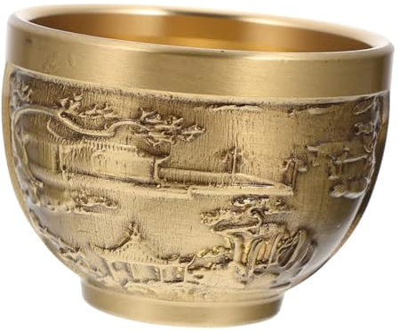 1 stücke Kupfer Kelch Japanische Whiskey Gläser Tee Set Gold Teetasse Espresso Metall Tasse Dekorative Kupfer Teetasse Kleine Teetasse Vintage Wein Tasse