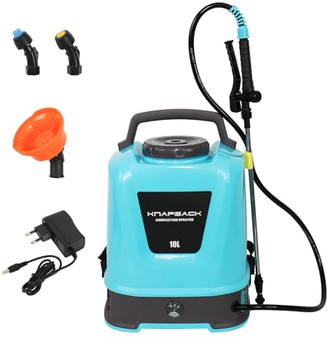 Pompa Elettrica per Piante Nebulizzatore a Batteria Spruzzatore a Zaino per Giardino Ricaricabile Pompa Irroratrice a Batteria 10L Portatile