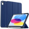 drivego Custodia per Cover iPad A16 11 Generazione 11 Pollici 2025/iPad 10 Generazione 10,9 Pollici 2022 con Portamatite, Touch ID Accessibile, Auto Sveglia/Sonno, TPU Cover, Mare Blu